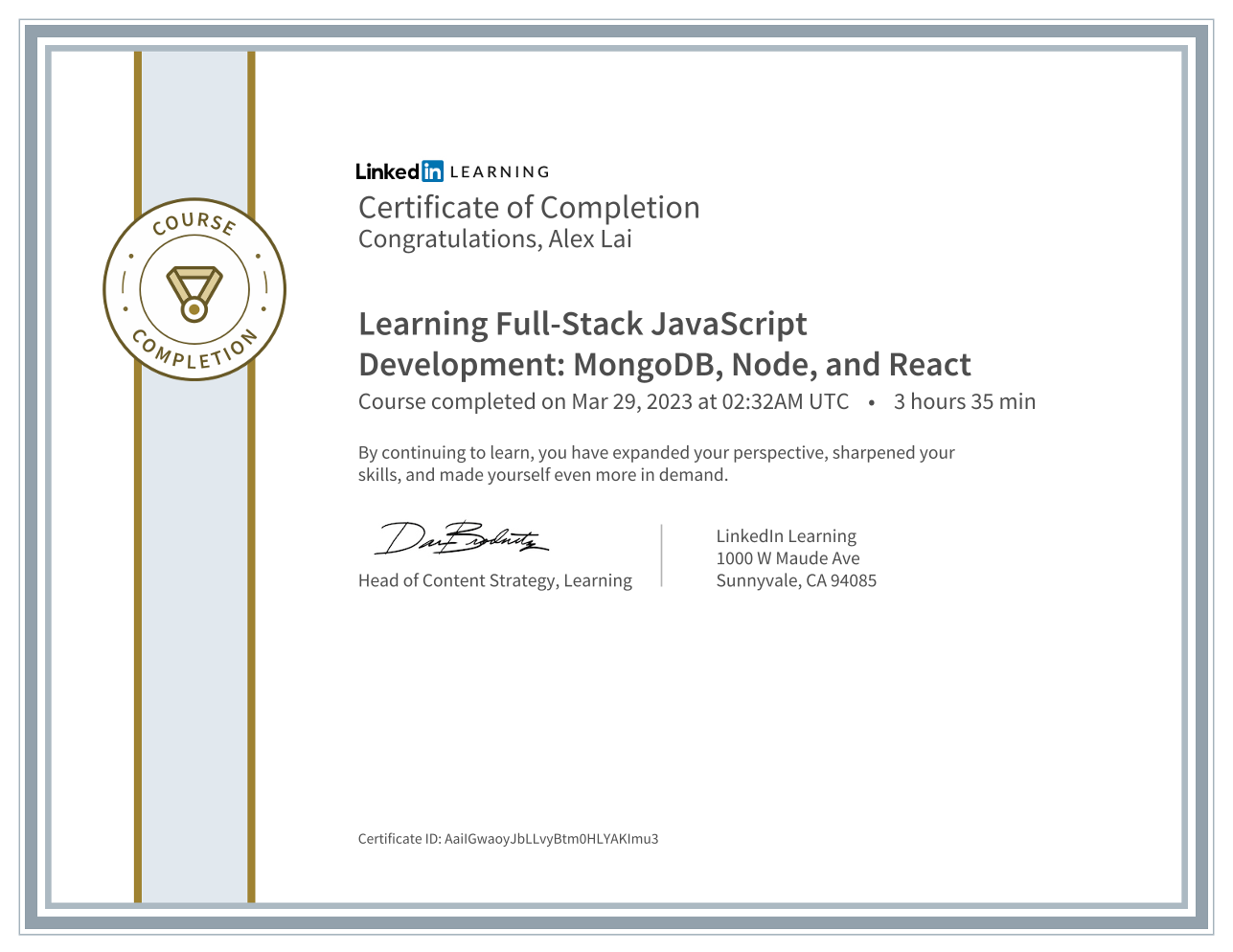 Certificate 2